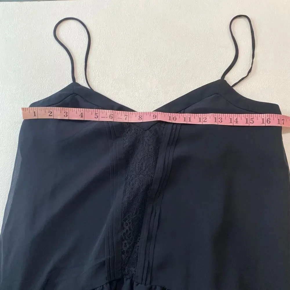 Abercrombie & Fitch Black Lace Babydoll Cami Tank Top Size M - Picture 5 of 6